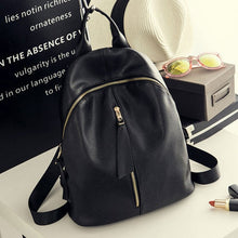 Load image into Gallery viewer, 2020 Hot New Casual Women Backpack Female PU Leather Women&#39;s Backpacks Black Bagpack Bags Girls Casual Travel Bag back pack
