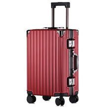 Load image into Gallery viewer, Edison Suitcase Aluminum Frame Luggage Men Women Suitcase Alloy Frame Luggage Trolley Case Spinner Wheels Rolling mala de Viagem
