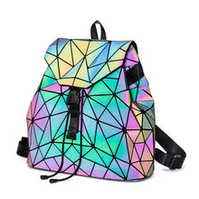 Load image into Gallery viewer, Fashion Luminous Backpack Women Geometric Backpacks For Teenage Girls Female Laser Diamond Student&#39;s School Bag Mochila Bolsas
