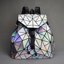 Load image into Gallery viewer, Fashion Luminous Backpack Women Geometric Backpacks For Teenage Girls Female Laser Diamond Student&#39;s School Bag Mochila Bolsas
